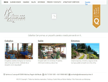 Tablet Screenshot of cabanascampomar.cl